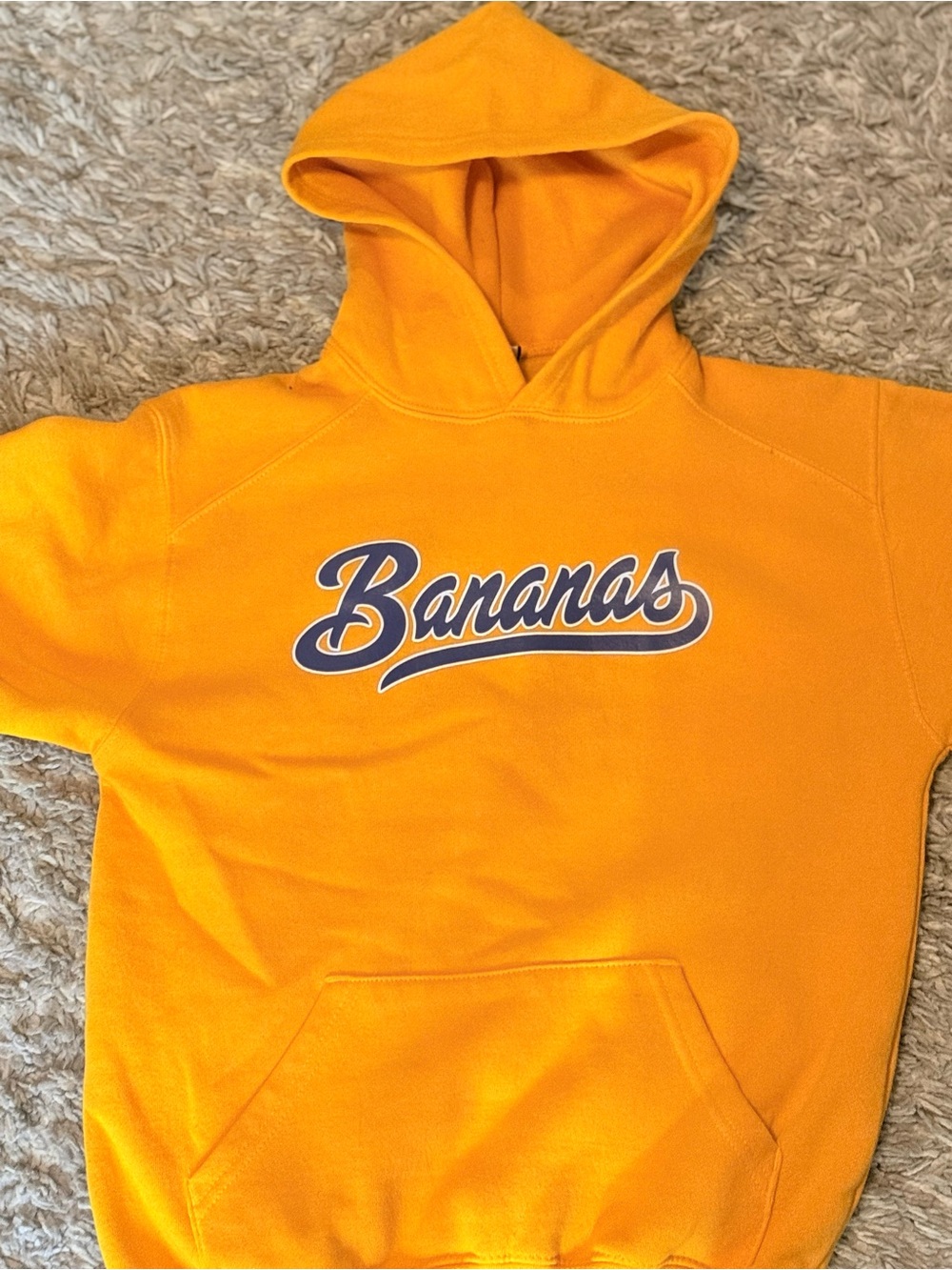 Kids 'Bananas' Graphic Hoodie - Bright Yellow